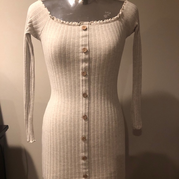Bodycon ribbed dress - Picture 1 of 3